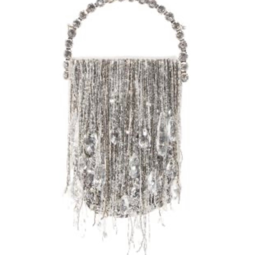 L'alingi
Silver Crystals Micro Fringe Eternity Crossbody